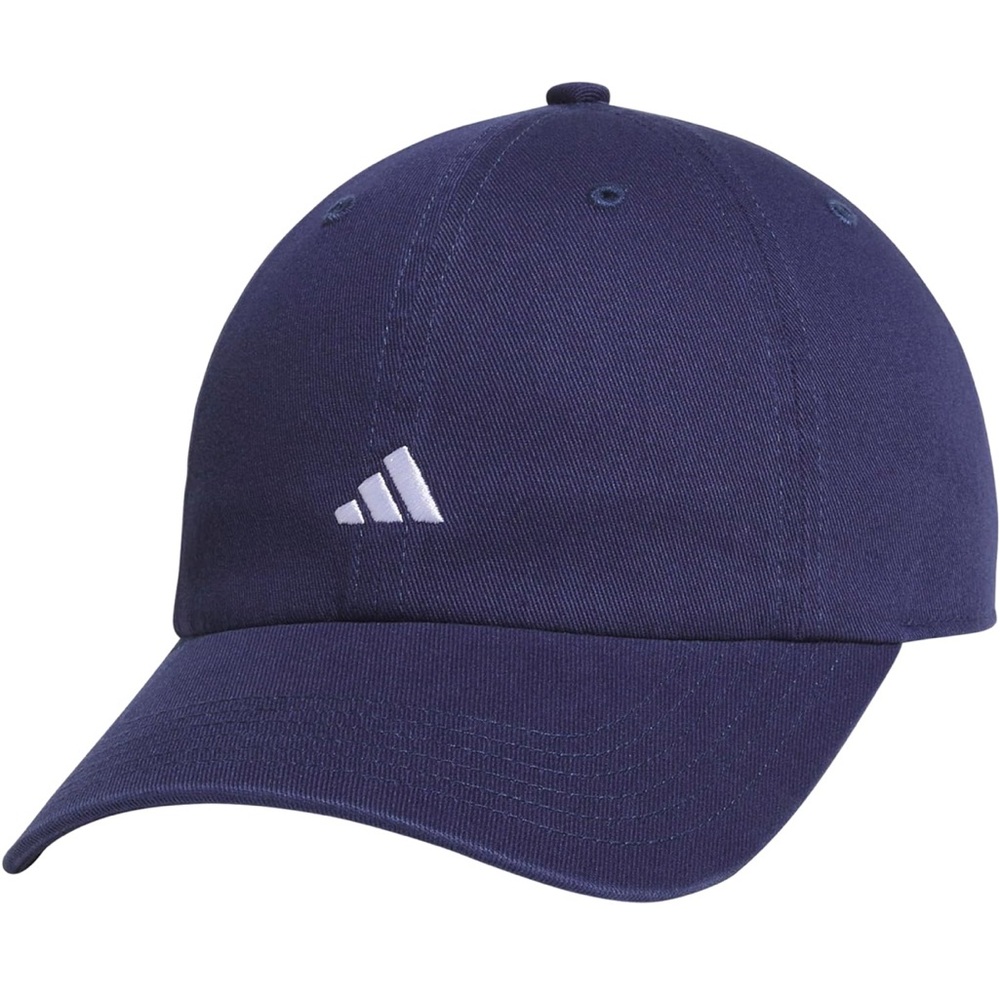 NWT adidas Women's Saturday 3 Hat, relaxed fit athletic adjustable cap navy blue - Picture 2 of 5